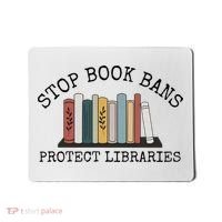 Stop Book Bans Librarian Mousepad thumb 0