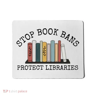 Stop Book Bans Librarian Mousepad