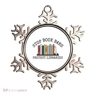 Stop Book Bans Librarian Ornament