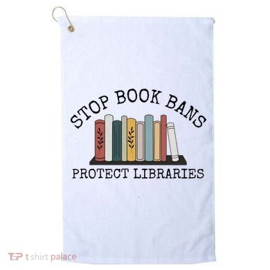 Stop Book Bans Librarian Golf Towel