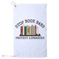 Stop Book Bans Librarian Golf Towel thumb 0