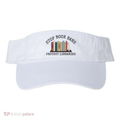 Stop Book Bans Librarian Visor