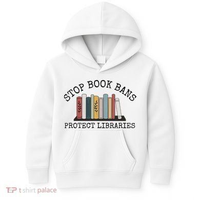 Stop Book Bans Librarian Kids Hoodie