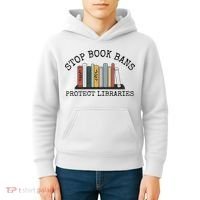 Stop Book Bans Librarian Kids Hoodie thumb 4