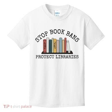 Stop Book Bans Librarian Kids T-Shirt