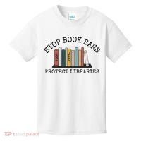 Stop Book Bans Librarian Kids T-Shirt thumb 0