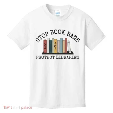 Stop Book Bans Librarian Kids T-Shirt