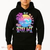 Summer Beach Be Salty Stay Lit Matthew 5:13 14 Hoodie thumb 2