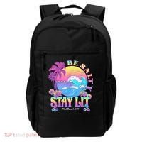 Summer Beach Be Salty Stay Lit Matthew 5:13 14 Backpack thumb 0