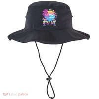 Summer Beach Be Salty Stay Lit Matthew 5:13 14 Bucket Hat thumb 0