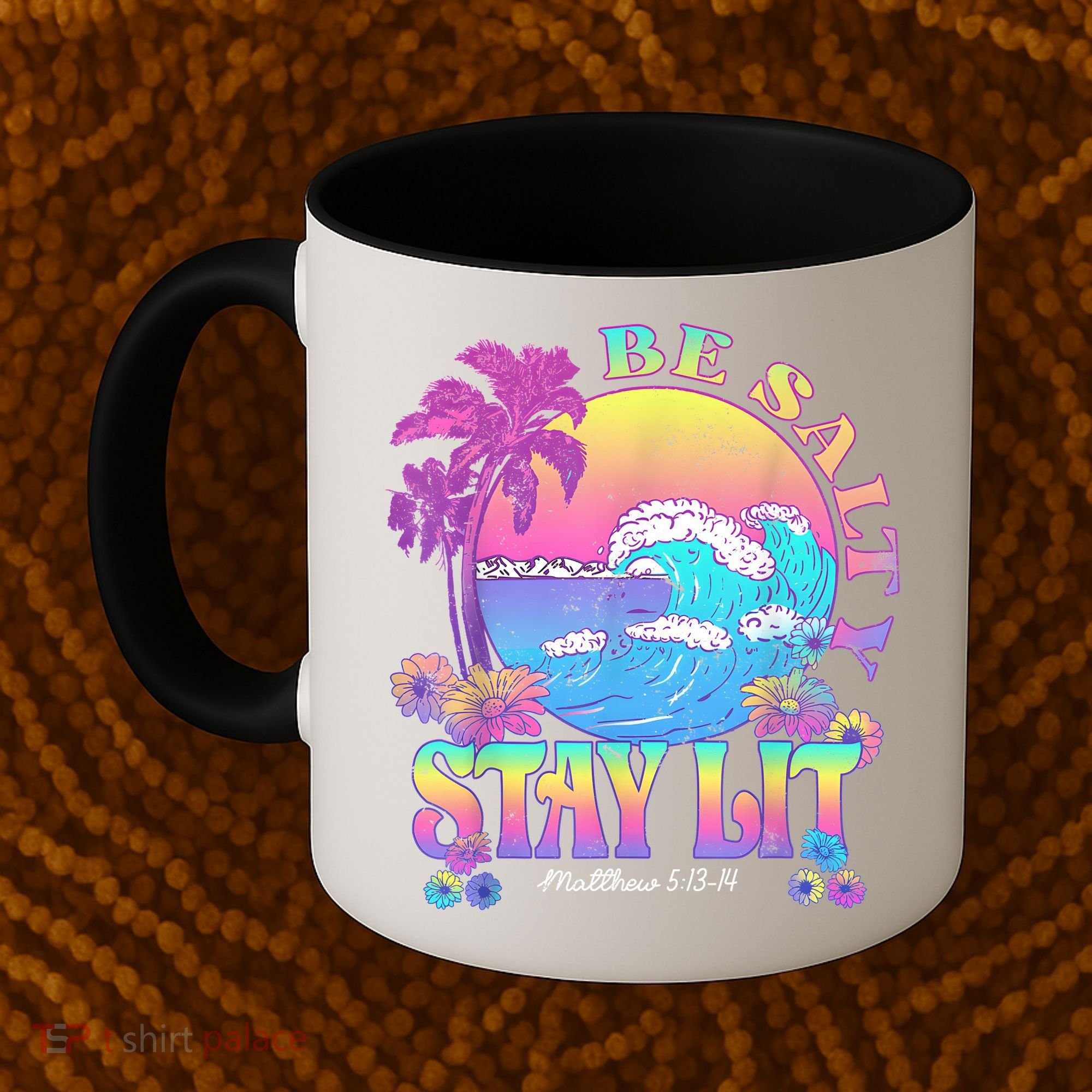 Summer Beach Be Salty Stay Lit Matthew 5:13 14 Coffee Mug
