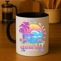 Summer Beach Be Salty Stay Lit Matthew 5:13 14 Coffee Mug thumb 4