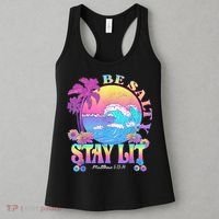 Summer Beach Be Salty Stay Lit Matthew 5:13 14 Women's Tank Top thumb 3
