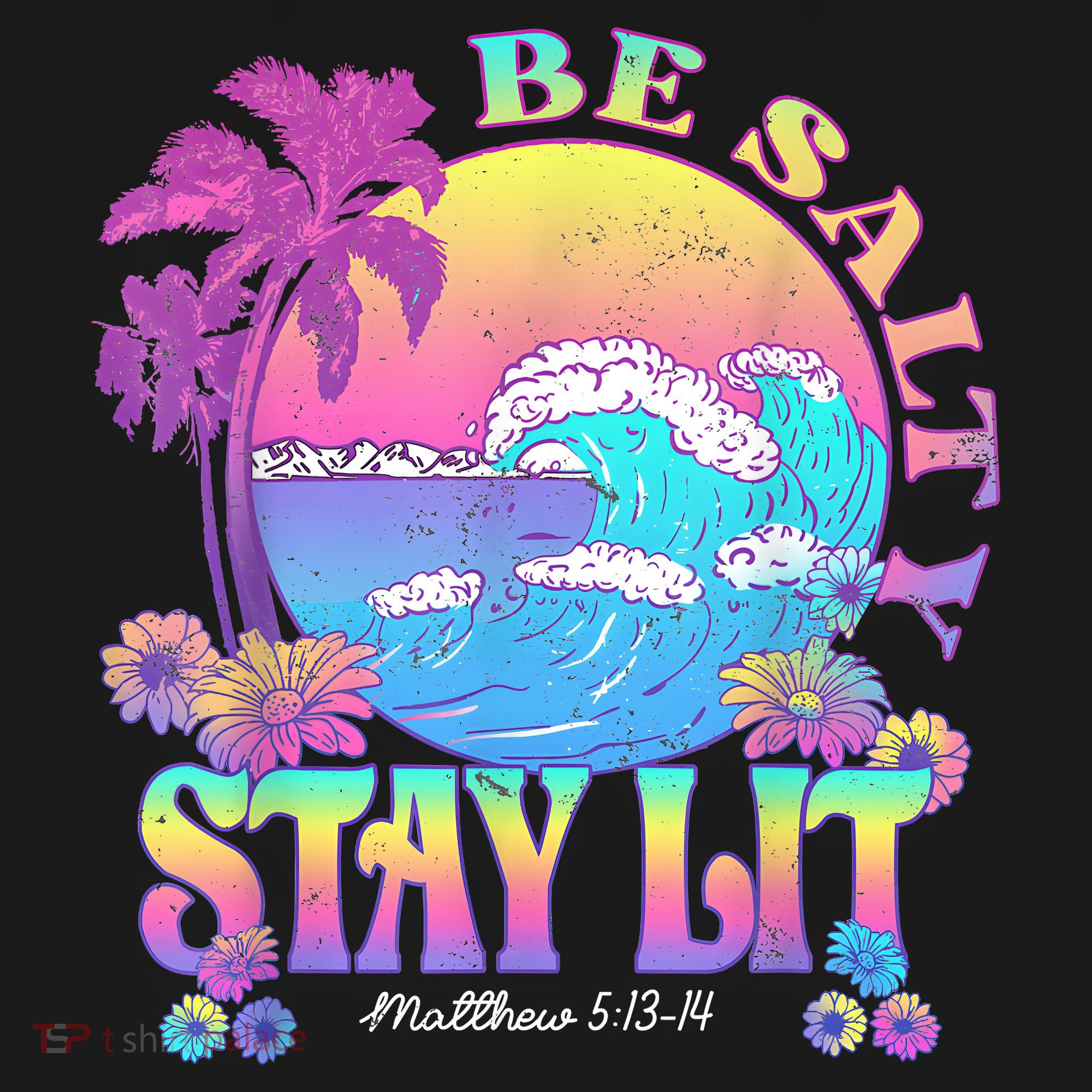 Summer Beach Be Salty Stay Lit Matthew 5:13 14 Baby Bodysuit