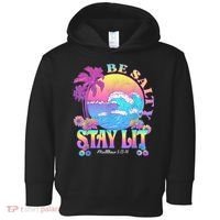 Summer Beach Be Salty Stay Lit Matthew 5:13 14 Toddler Hoodie thumb 0