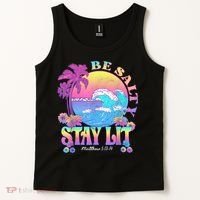 Summer Beach Be Salty Stay Lit Matthew 5:13 14 Tank Top thumb 2