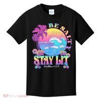 Summer Beach Be Salty Stay Lit Matthew 5:13 14 Kids T-Shirt thumb 0