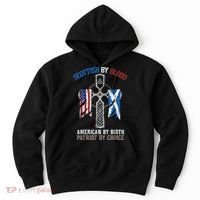 Scottish By Blood American By Birth Patriot By Choice Hoodie thumb 0