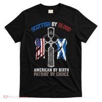 Scottish By Blood American By Birth Patriot By Choice T-Shirt thumb 0