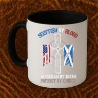 Scottish By Blood American By Birth Patriot By Choice Coffee Mug thumb 2
