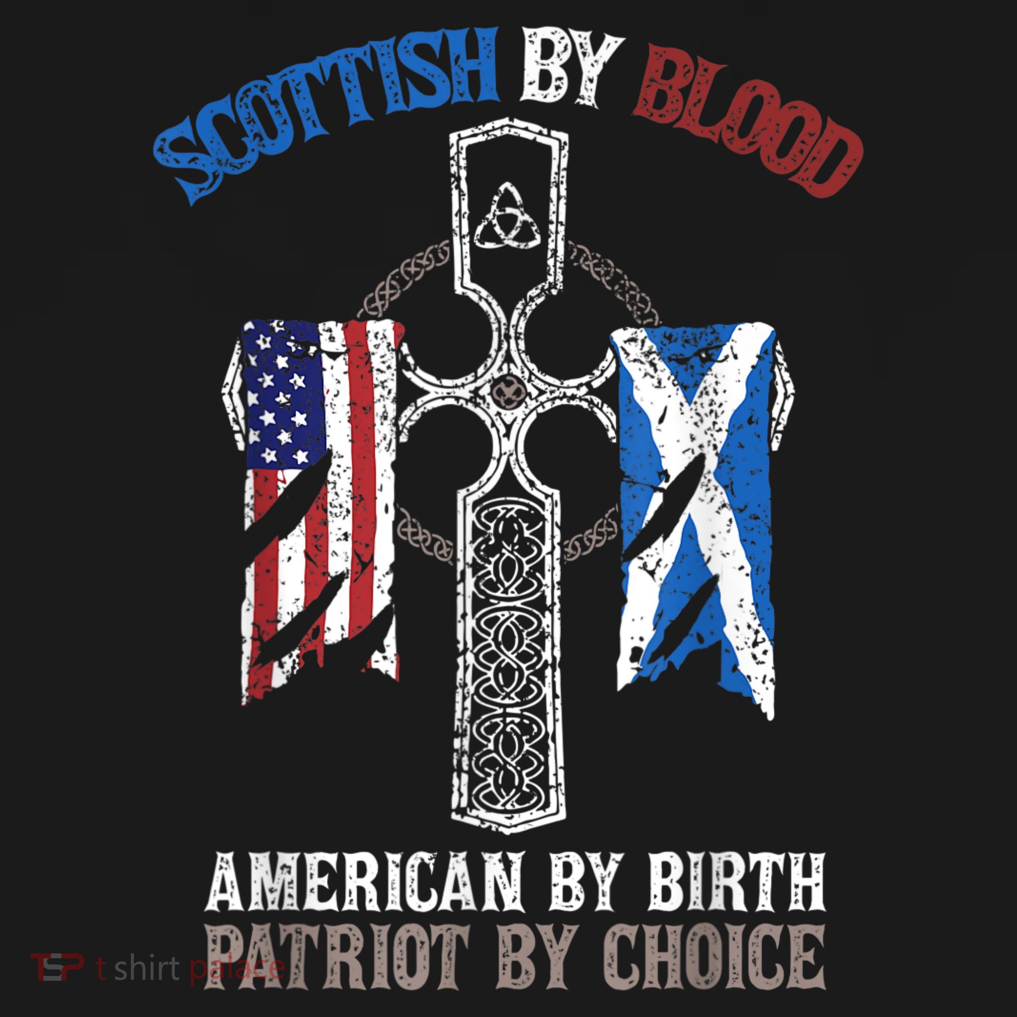 Scottish By Blood American By Birth Patriot By Choice Mousepad