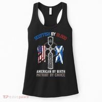 Scottish By Blood American By Birth Patriot By Choice Women's Tank Top thumb 0