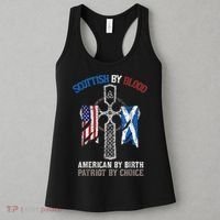 Scottish By Blood American By Birth Patriot By Choice Women's Tank Top thumb 3