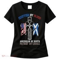 Scottish By Blood American By Birth Patriot By Choice Women's T-Shirt thumb 0