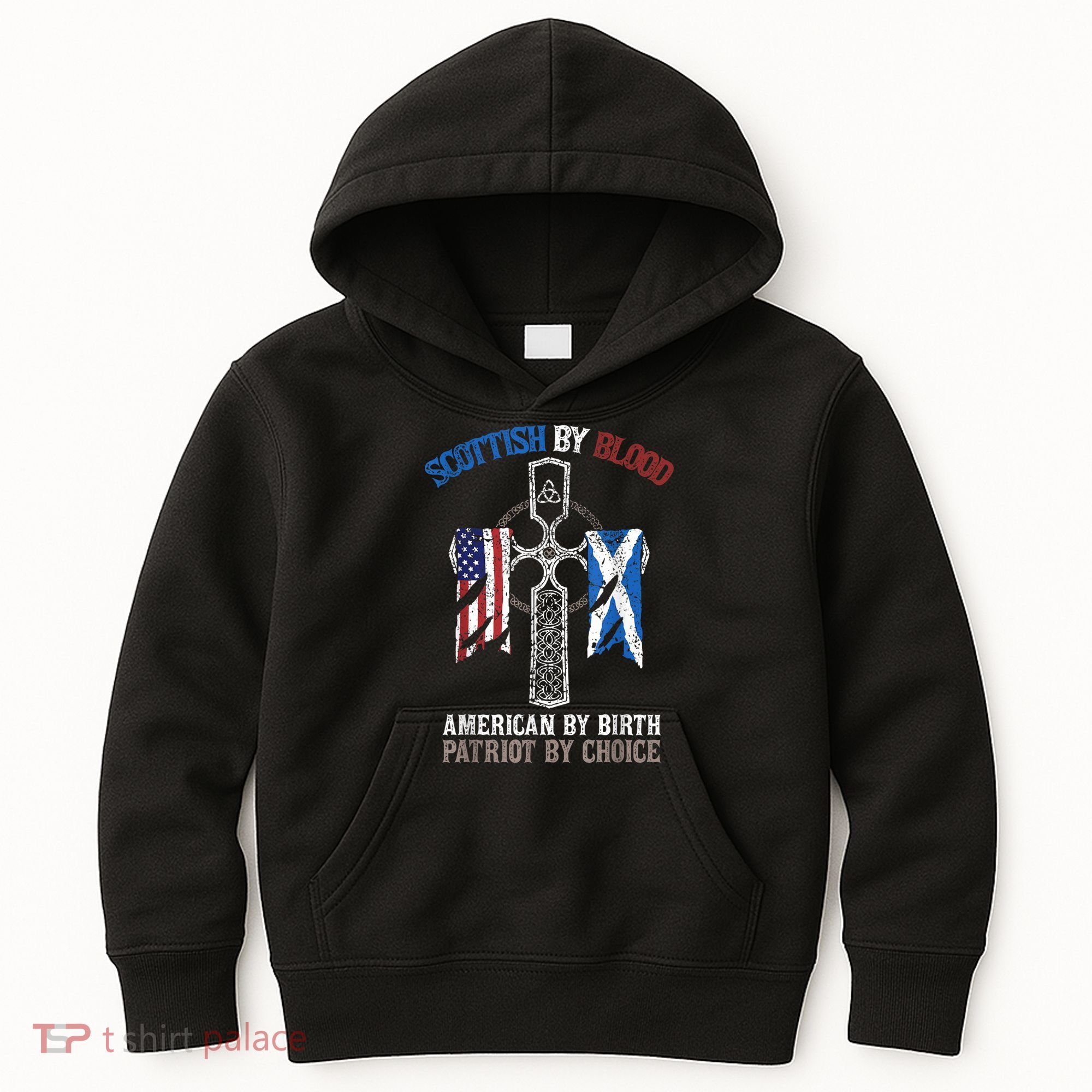 Scottish By Blood American By Birth Patriot By Choice Kids Hoodie