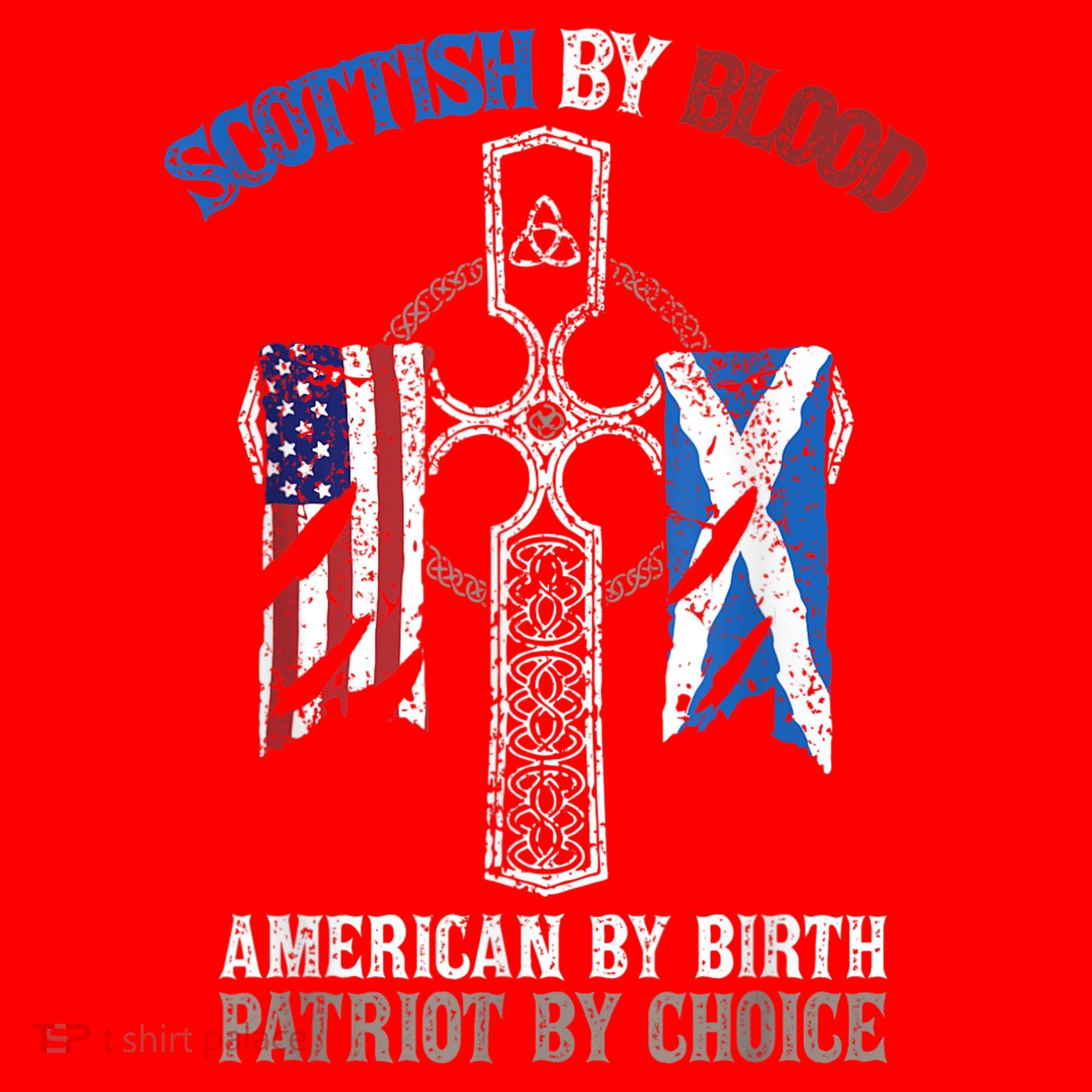 Scottish By Blood American By Birth Patriot By Choice Santa Hat
