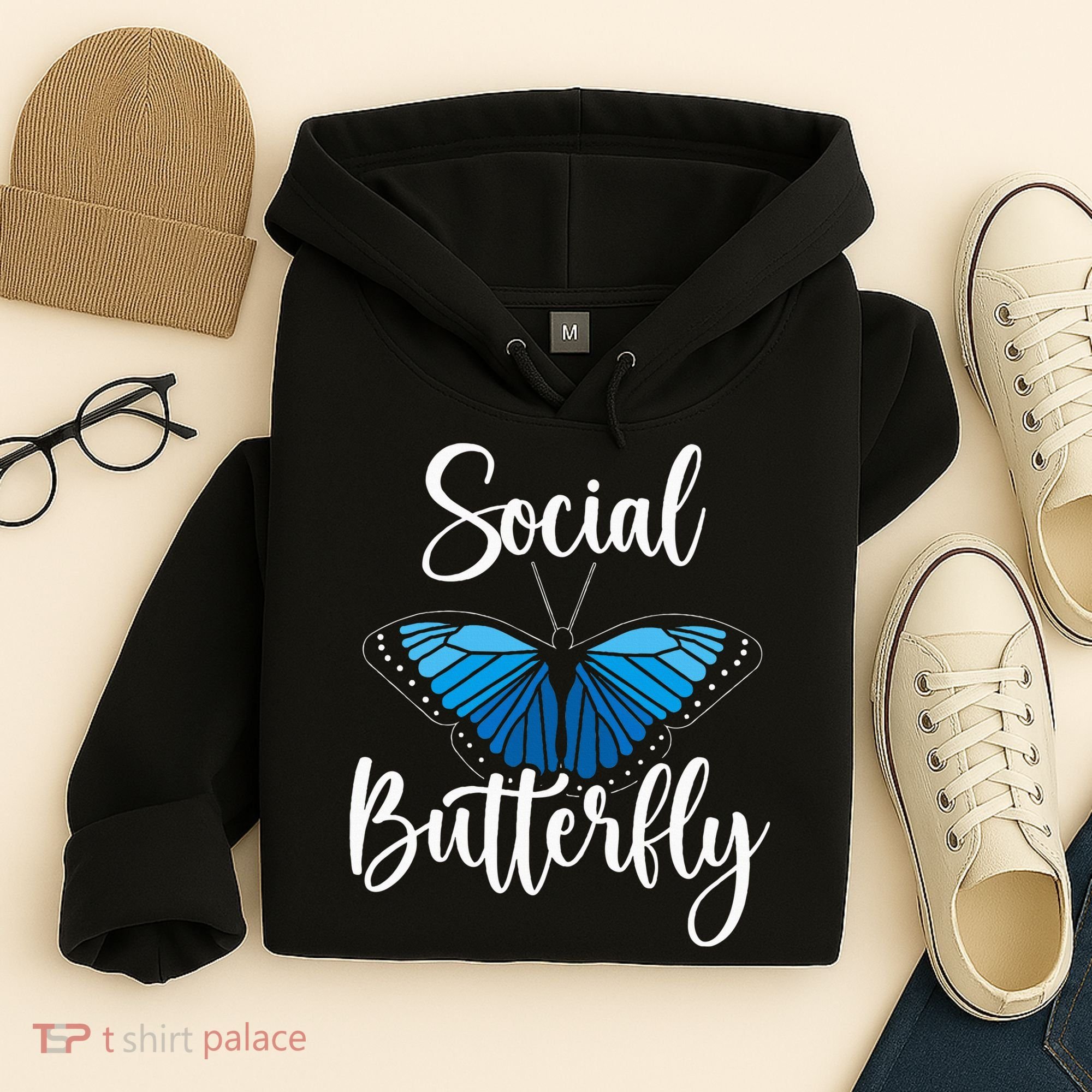 Social Butterfly Behavior Extroverted Extrovert Hoodie
