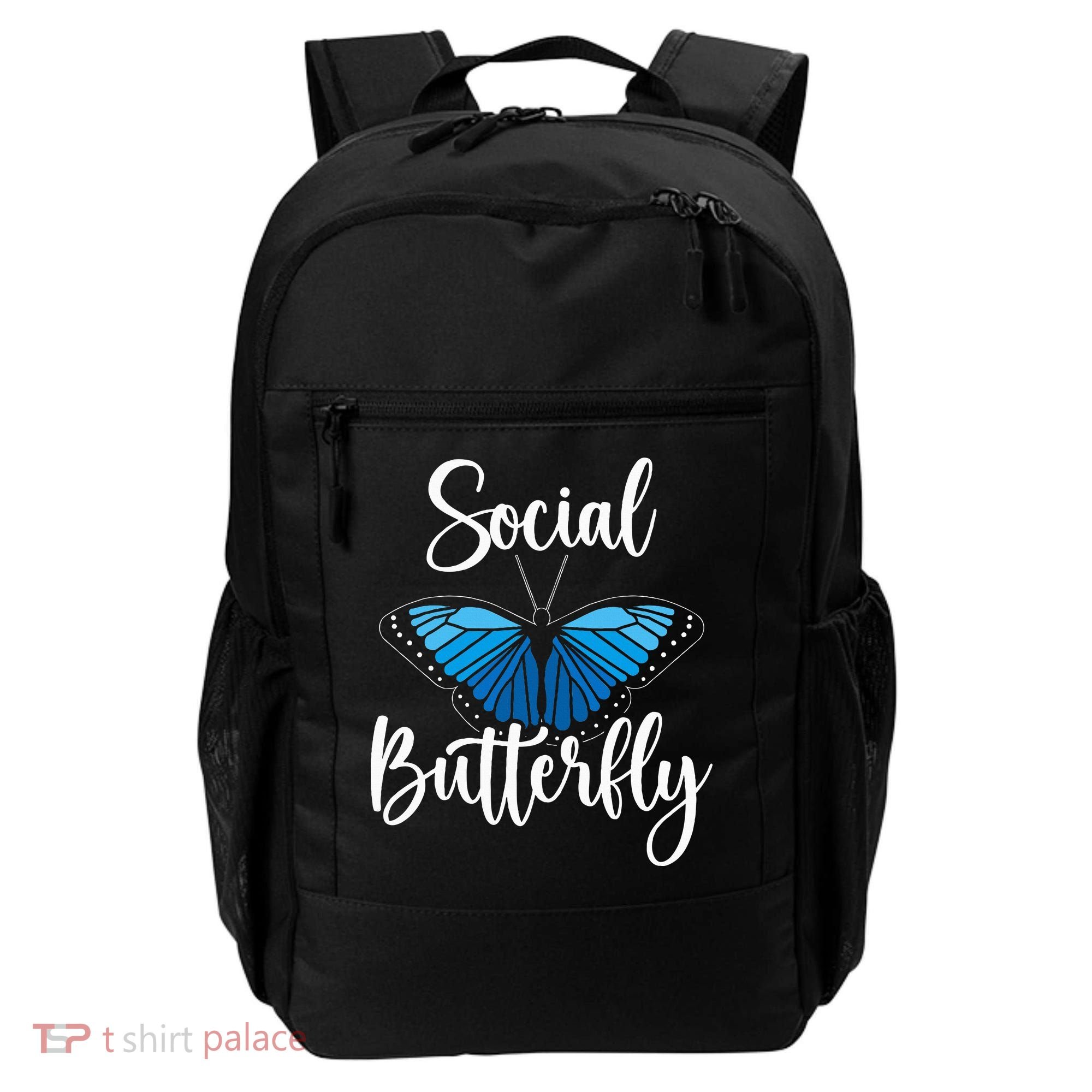 Social Butterfly Behavior Extroverted Extrovert Backpack