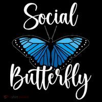 Social Butterfly Behavior Extroverted Extrovert Polo thumb 3