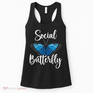 Social Butterfly Behavior Extroverted Extrovert Women's Tank Top