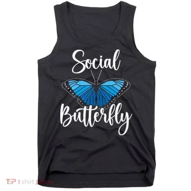 Social Butterfly Behavior Extroverted Extrovert Tank Top