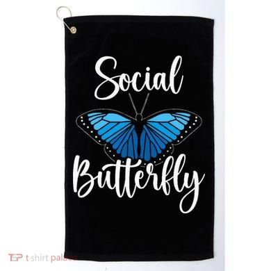 Social Butterfly Behavior Extroverted Extrovert Golf Towel