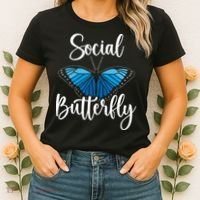 Social Butterfly Behavior Extroverted Extrovert Women's T-Shirt thumb 2