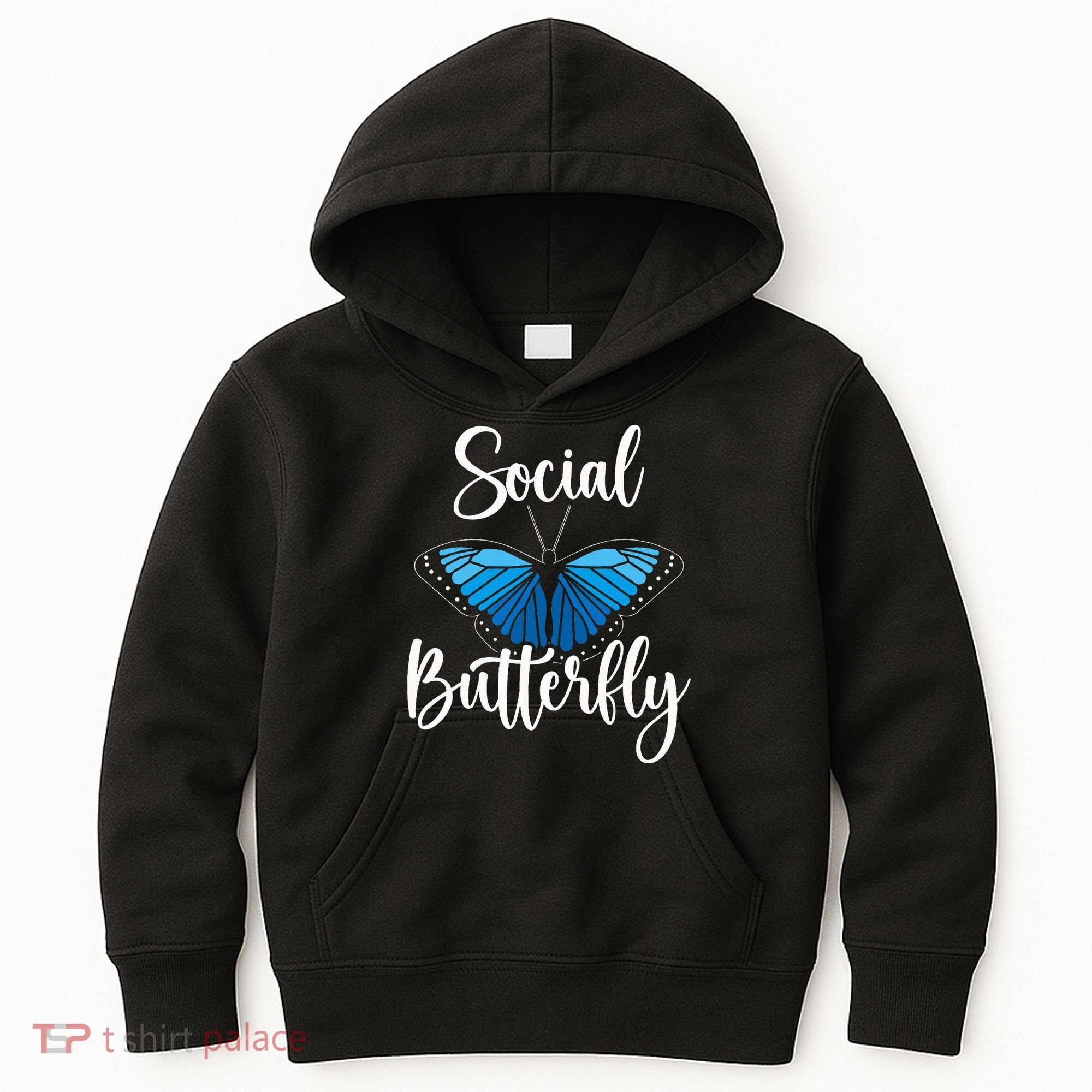 Social Butterfly Behavior Extroverted Extrovert Kids Hoodie