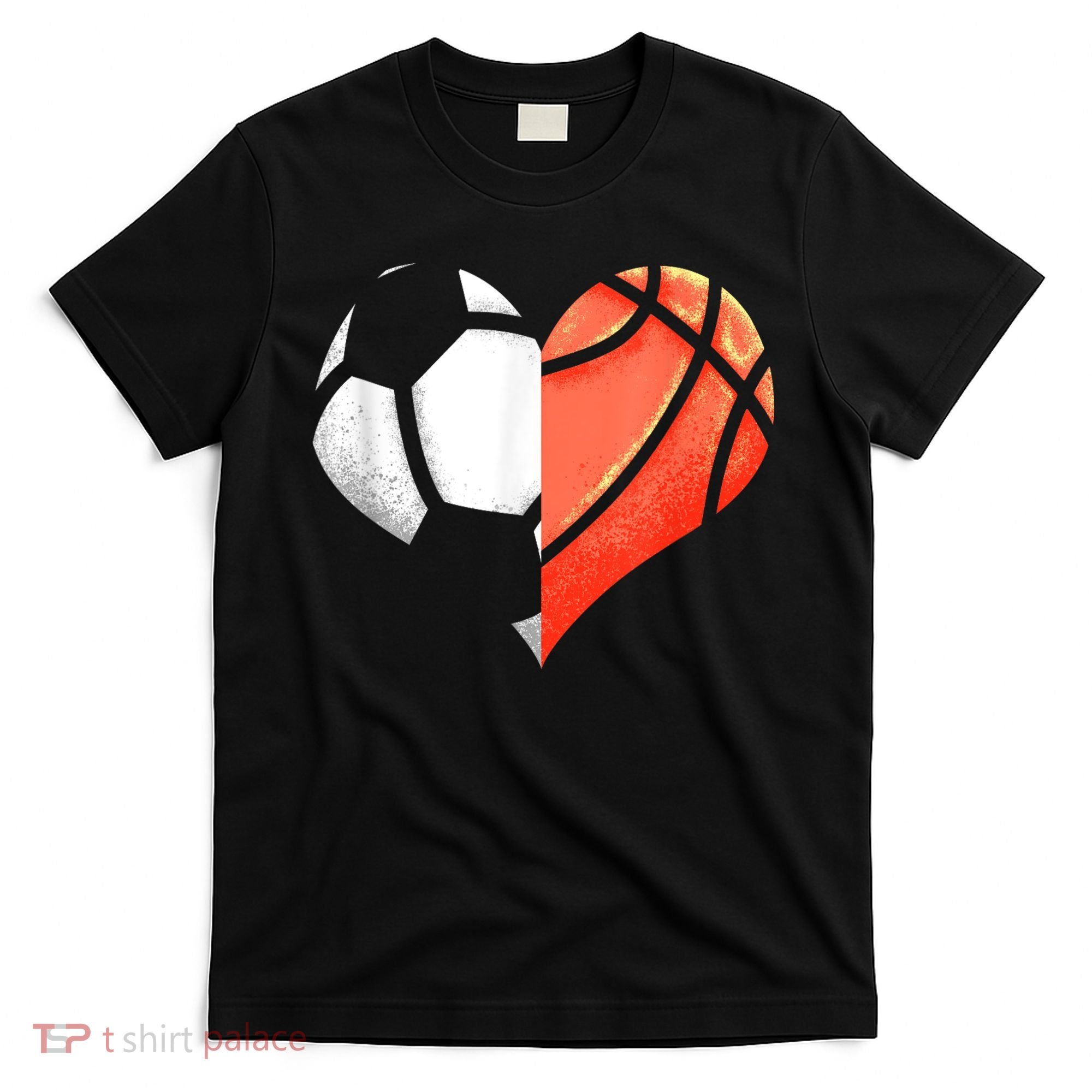 Soccer Basketball Ball Heart Football Valentines Day T-Shirt
