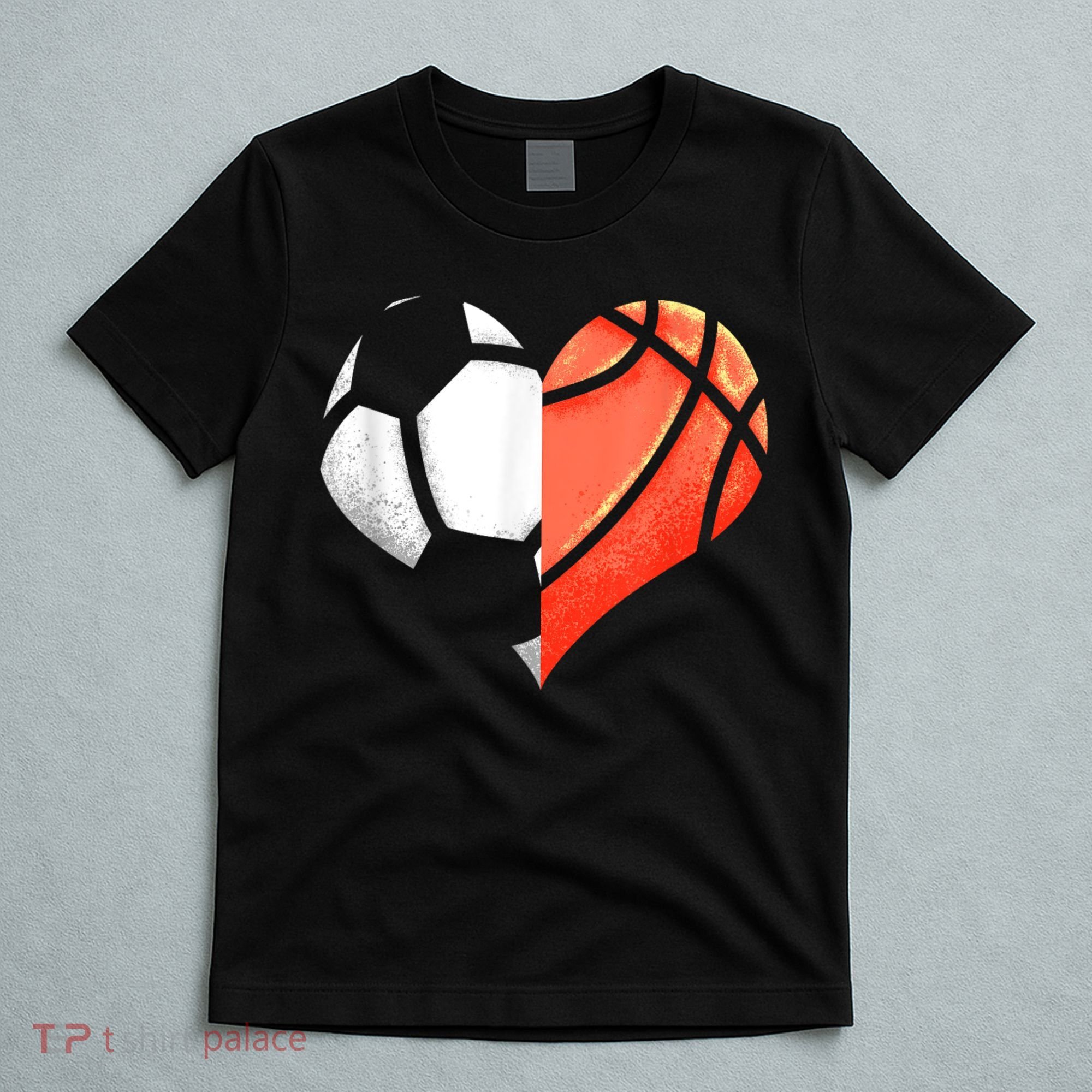 Soccer Basketball Ball Heart Football Valentines Day T-Shirt