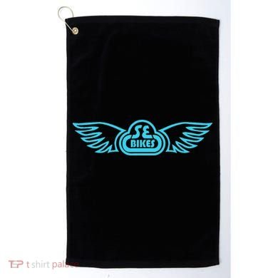 Se Bikes Baby Blue Wing funny saying Golf Towel