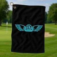 Se Bikes Baby Blue Wing funny saying Golf Towel thumb 1