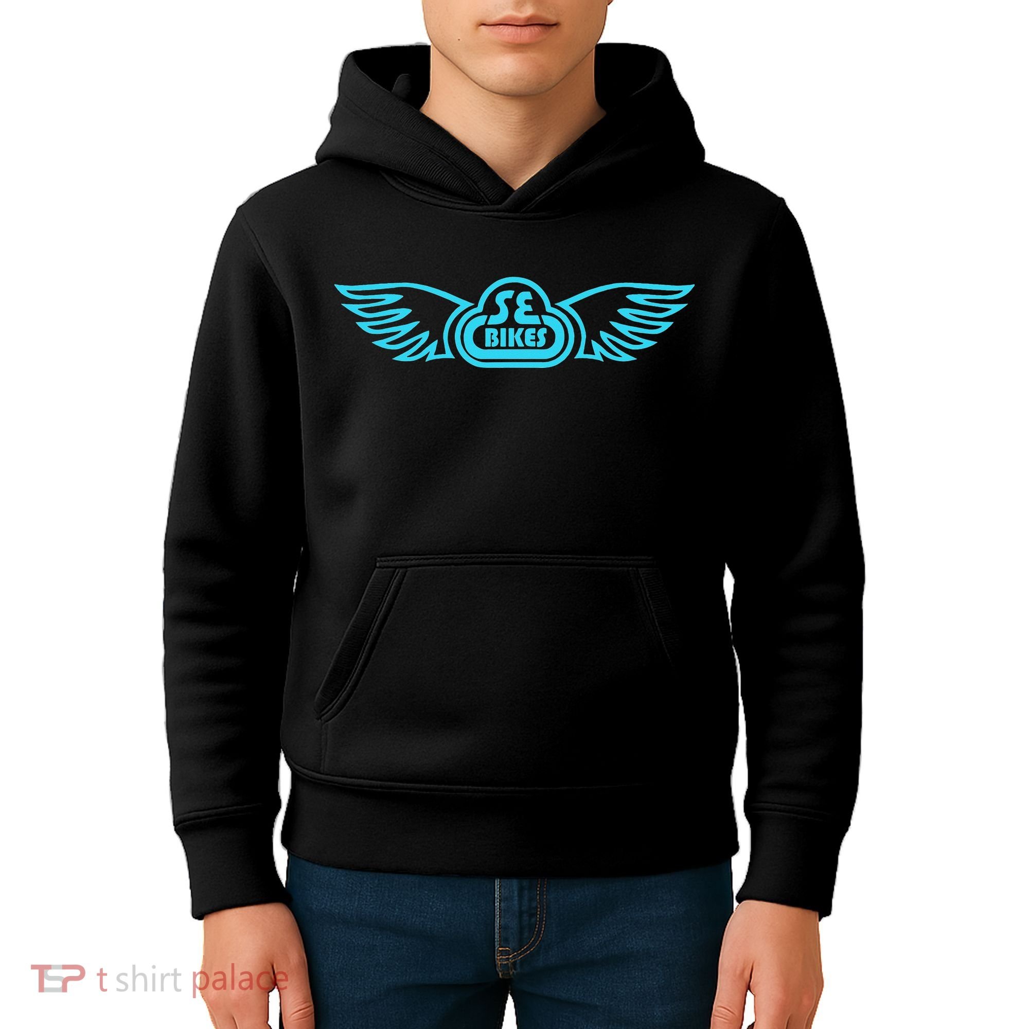 Se Bikes Baby Blue Wing funny saying Kids Hoodie