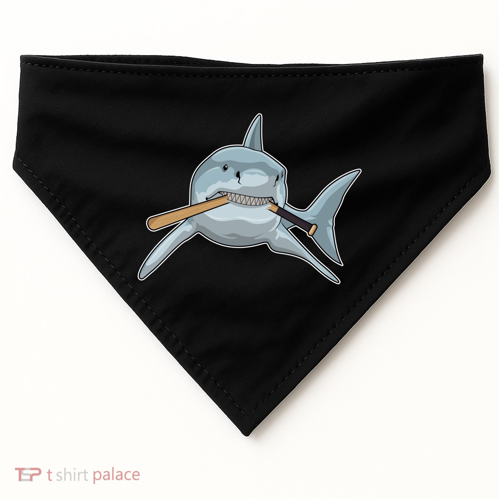 Shark Baseball Baseball Bat Sports Gift USA-Made Doggie Bandana
