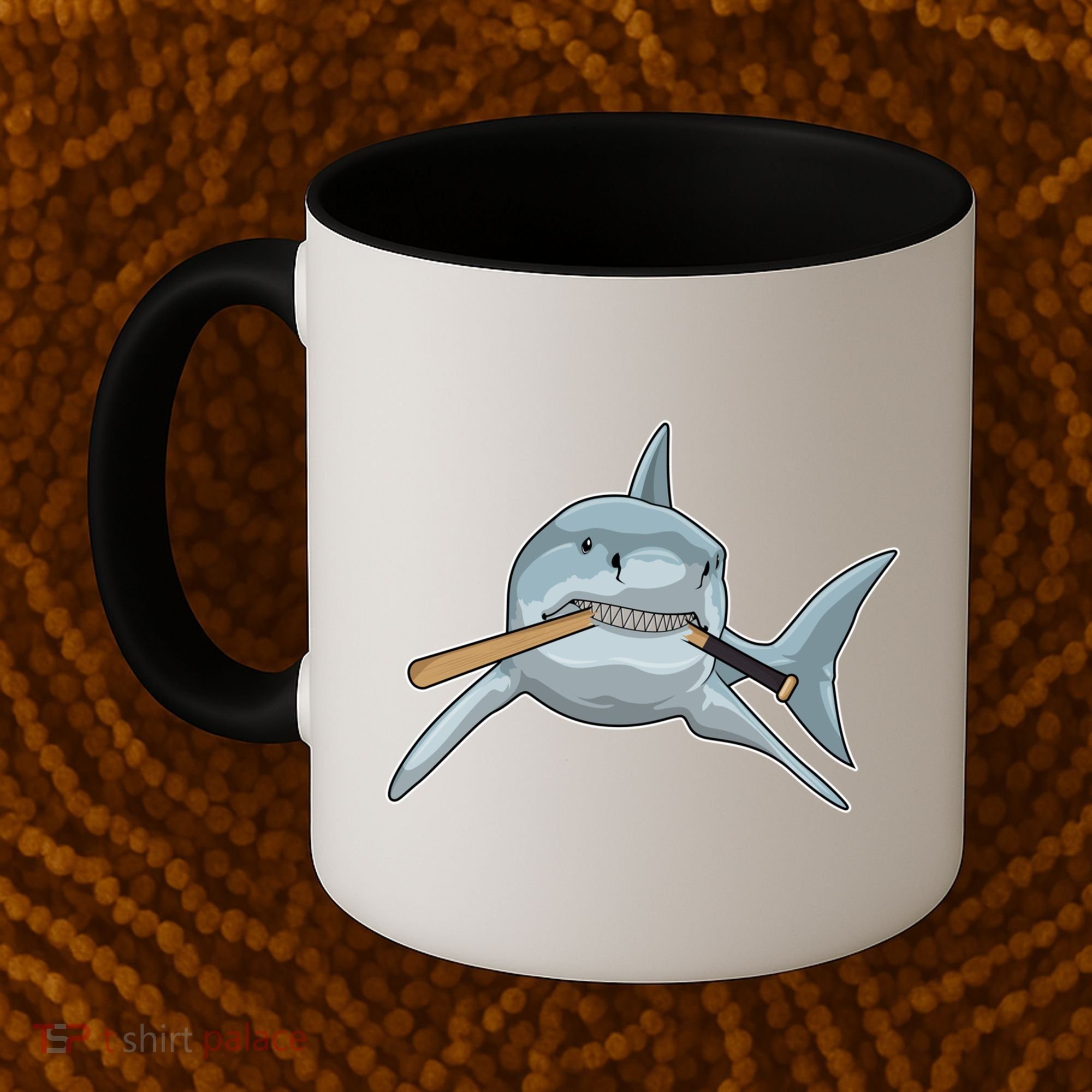 Shark Baseball Baseball Bat Sports Gift Coffee Mug