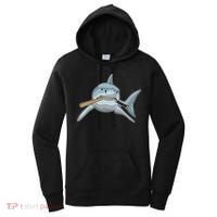 Shark Baseball Baseball Bat Sports Gift Women's Hoodie thumb 0