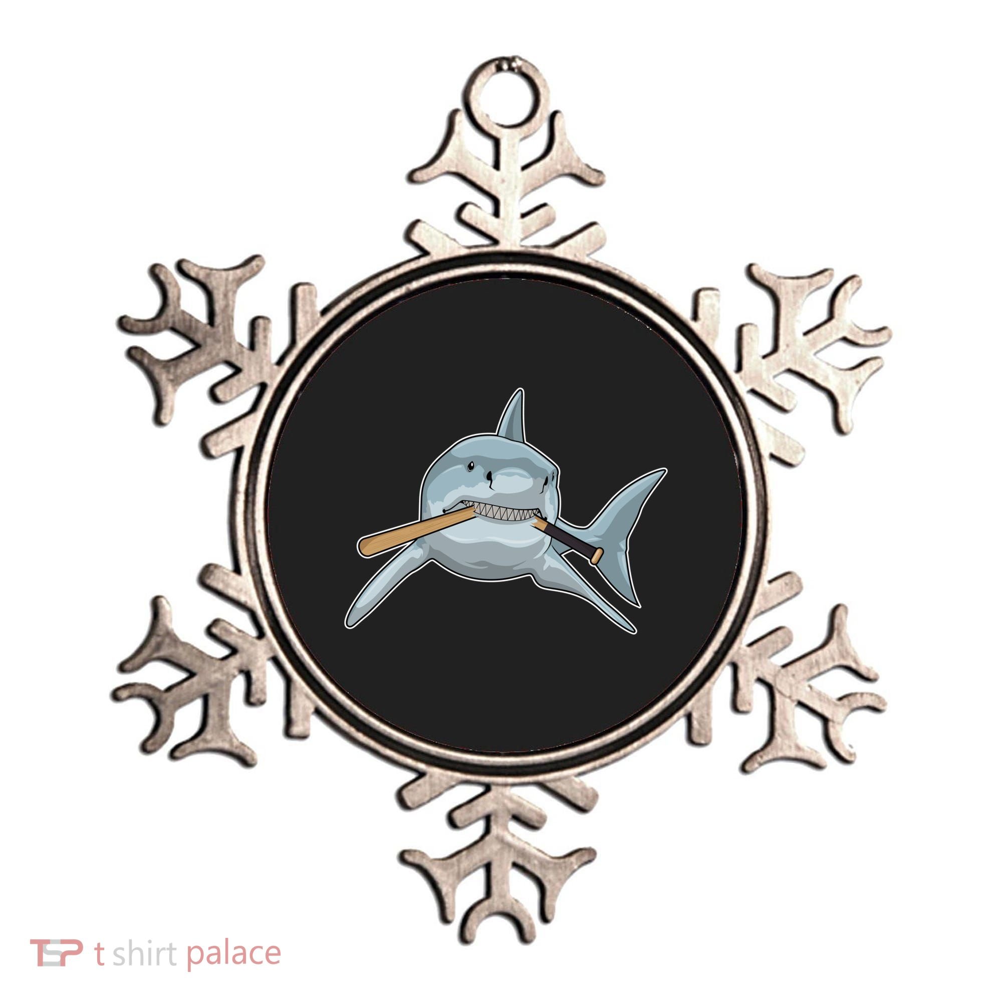 Shark Baseball Baseball Bat Sports Gift Ornament