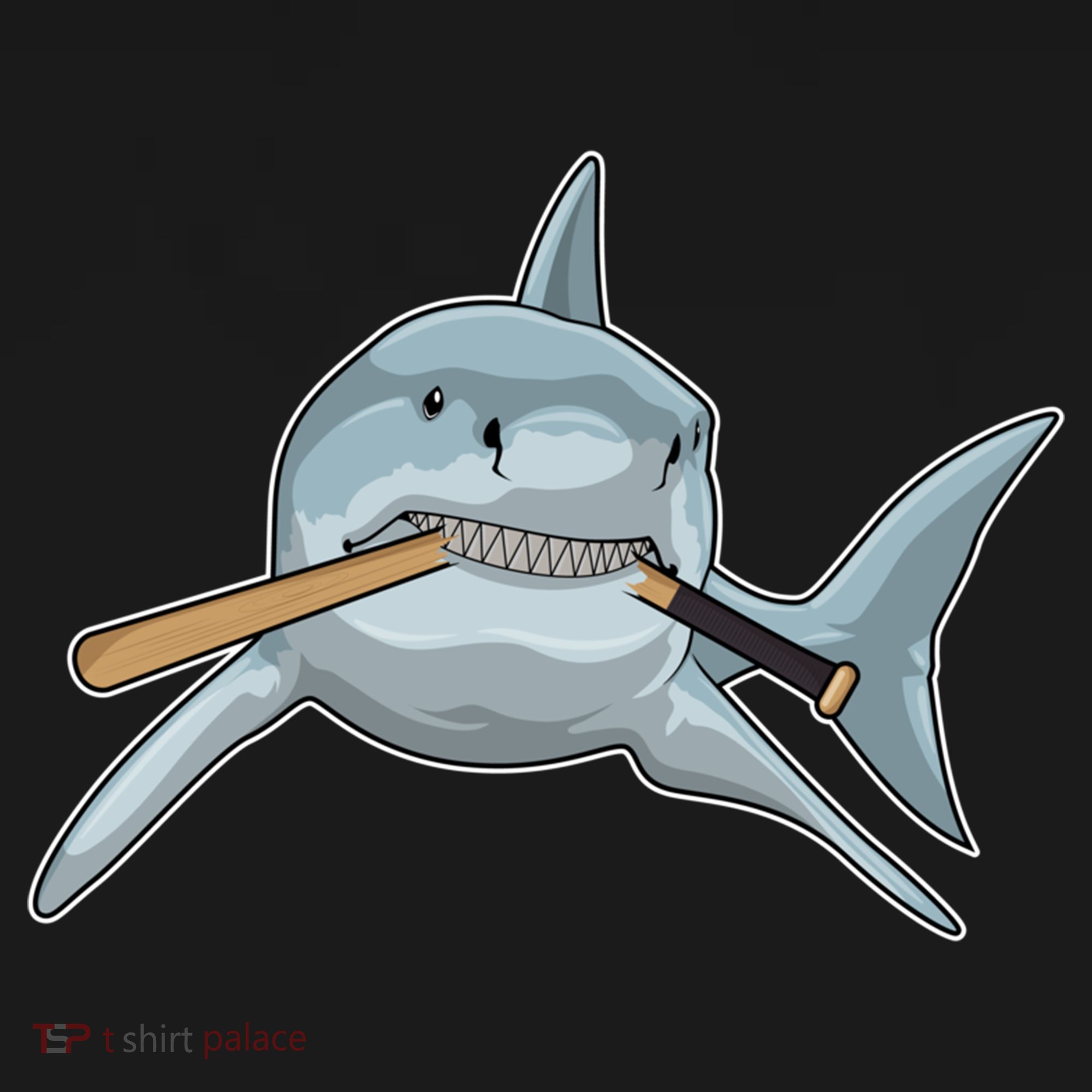 Shark Baseball Baseball Bat Sports Gift Ornament