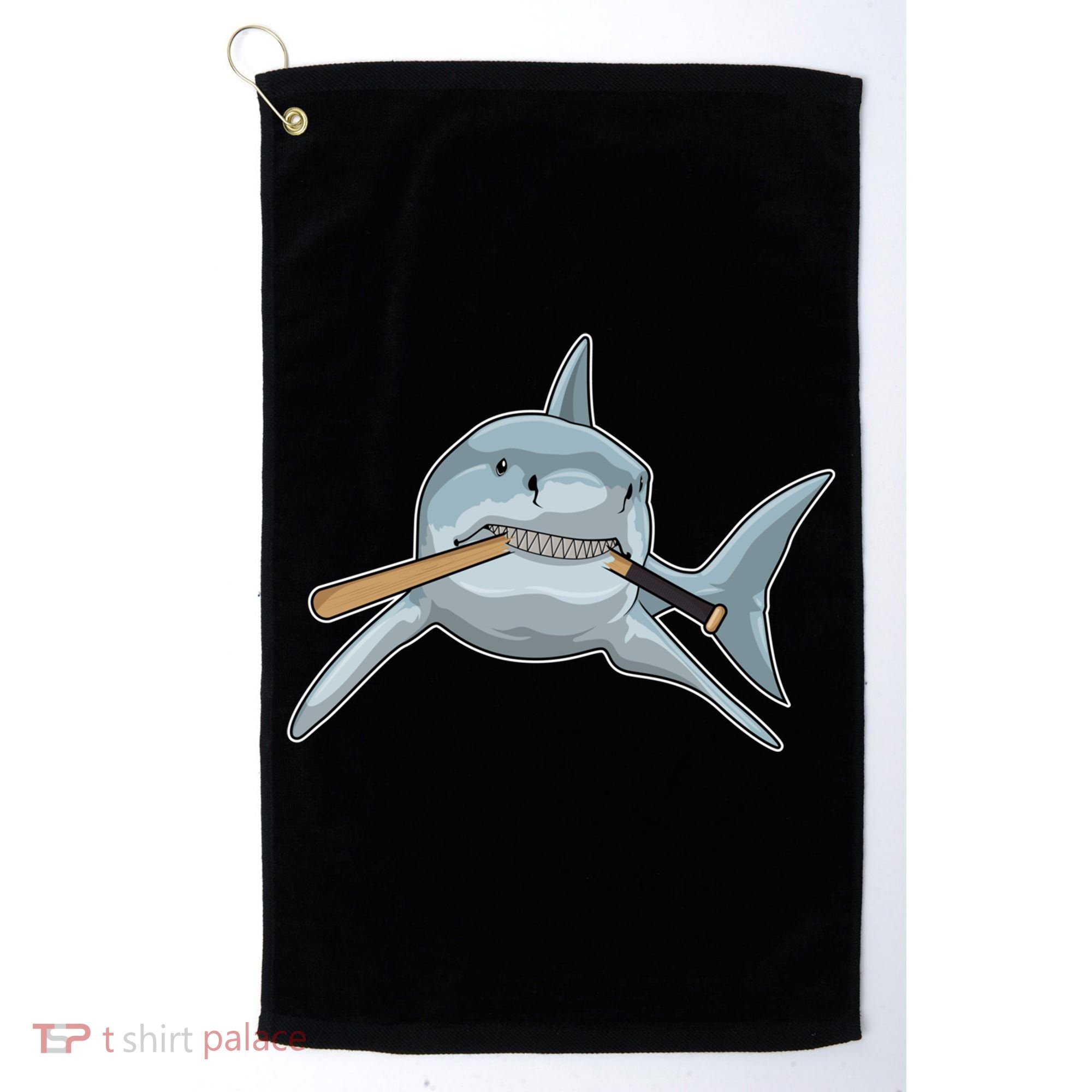 Shark Baseball Baseball Bat Sports Gift Golf Towel