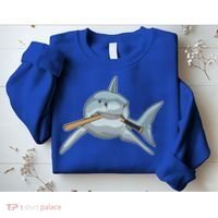 Shark Baseball Baseball Bat Sports Gift Sweatshirt thumb 2